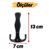 Asya Portmanto Askı Siyah Dolap Askılık Askılığı Duvar Vestiyer Banyo Mutfak Elbise Kıyafet Askısı thumbnail 3