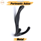 Asya Portmanto Askı Siyah Dolap Askılık Askılığı Duvar Vestiyer Banyo Mutfak Elbise Kıyafet Askısı thumbnail 5