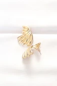 Pirinç Gold Renk Küpe - TJ-BKP8883 - 2
