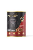 PetLook Konserve Köpek Maması Yetişkin Sığır Etli, Kıyılmış Etli 415 GR 6 Adet Yaş Mama Düşük Tahıllı - 2