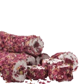 Gül Yapraklı Sultan Nar Aromalı Sarma Lokum (250 g) - 1