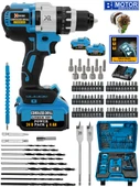 Wacker Pro Alman Blues 24 V Orginal 13 Mm Metal Mandren BL Fırçasız Motor Akülü Darbeli Matkap 10 Pilli thumbnail 1