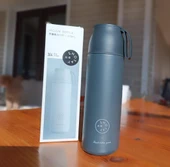 Shotay Happy Çelik Termos Matara 470Ml Ekru - 4