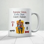 Canım Babam Baskılı Babalar Günü Kupa Bardak Kahve Kupa Bardak-1 - 1