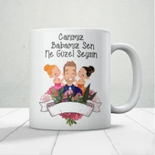 Canım Babamız Sen Ne Güzel Şeysin Baskılı Babalar Günü Kupa Bardak Kahve Kupa Bardak thumbnail 1