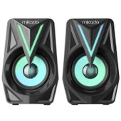 Mikado MD-S23 GLARE 2.0 Multimedia 3W*2 Siyah USB RGB Işıklı Gaming Speaker Hoparlör - 2