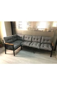 adımshops Miami melisa 3+2 Köşe Yön değiştirilebilir Koltuk Takımı Balkon-bahçe-kafe-çay Seti - 1