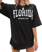 Bisiklet Yaka Baskılı T-shirt - Siyah thumbnail 2