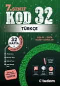 TUDEM YAYINLARI 7.SINIF TÜRKÇE KOD 32 HAFTA TEKRAR TEST KİTABI - 1