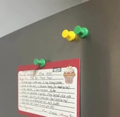 Renkli Pin 10'lu Mini Buzdolabı Magneti - 1