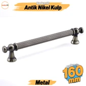 Selçuklu Antik Nikel Metal Kulp 160 mm Mobilya Çekmece Mutfak Dolabı Dolap Kapak Kulpları Kulb Kulpu thumbnail 1