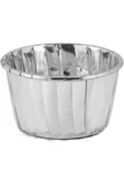 YASİMA Gümüş Gri Parlak Metalize 12'li Fırına Girebilen Muffin Cupcake Kek Kalıbı Kabı Kapsülü 6,5x4 cm - 2