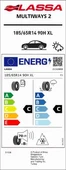 185/65R14 90H XL MULTIWAYS2 LASSA - 4