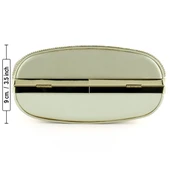 Erkan Saçmacı Altın Saten Kristal Taşlı Metal Saplı Zincir Askılı Abiye Çanta - 5