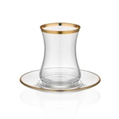 Decorium Dalia 6'lı Çay Takımı Altın M00719 - 1