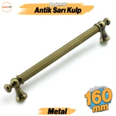 Selçuklu Antik Sarı Metal Kulp 160 mm Mobilya Çekmece Mutfak Dolabı Dolap Kapak Kulpları Kulb Kulpu thumbnail 1