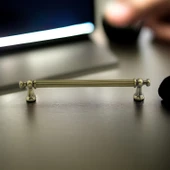 Selçuklu Antik Sarı Metal Kulp 160 mm Mobilya Çekmece Mutfak Dolabı Dolap Kapak Kulpları Kulb Kulpu thumbnail 7