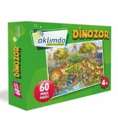 Aklımda Zeka Oyunları Dinozor 60 Parça Puzzle - 1