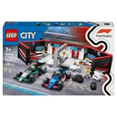 Nessiworld LEGO City F1 Garajı ve Mercedes-AMG ve Alpine Arabaları 60444 - 3