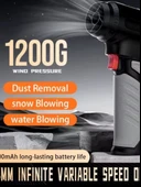 Super Turbo Jet Fan X9 Araç Dışı Içi Temizlik, Saç Kurutma, Yaprak Ve Toz Üfleme Fanı - 3