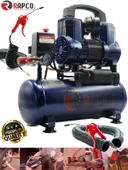 Germany Style Rapco 8 Litre Yağsız Süper Hızlı Dolum Sessiz Hava Kompresörü 8 Metre Hortum Tabanca - 2