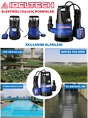 Germnay Style 2in1 Kombine Dalgıç Pompa QSB550 İbeltech 550W Plastik Gövdeli Kirli ve Temiz Pompa - 3