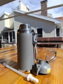 Shotay Camping Çelik Termos Matara 750Ml Gri - 4