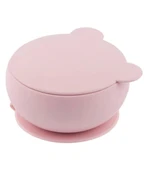 OiOi Silikon Kapaklı Kase Pinky Pink - 1