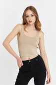 Kadın Geniş Askılı Likralı Body 3 lü Set - 2