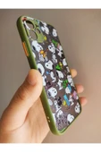 Iphone 11 Uyumlu Snoopy Tasarım Tuşları Renkli Telefon Boyun Askılı Set Kılıf - 5