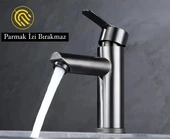 Ev Banyo Lavabo Batarya Paslanmaz Çelik Tek Kollu Sıcak Soğuk Ayarlı Modern - 1
