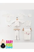 BABY KİDS COLORS Lüks Kelebek Yeni Doğan Hastane Çıkış 10'lu Zıbın Seti (KUTULU) - 2