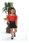 BABY KİDS COLORS Baskılı Şortlu Double Face Puantiyeli Üçlü Takım - 2