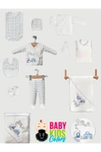 BABY KİDS COLORS Arabalı trenli 11'li hastahane çıkışı yeni doğan zıbın set - 1