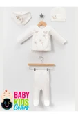 BABY KİDS COLORS Lüks Kelebek Yeni Doğan Hastane Çıkış 5'li Zıbın Seti (KUTULU) - 2