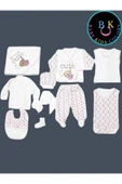 BABY KİDS COLORS Cute 11'li hastahane çıkışı yeni doğan zıbın set - 1