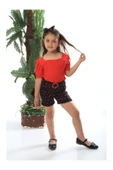 BABY KİDS COLORS Baskılı Şortlu Double Face Puantiyeli Üçlü Takım - 6