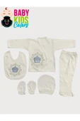 BABY KİDS COLORS Nakışlı taşlı 5'li set Kutulu Hediyelik - 1