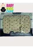 BABY KİDS COLORS Fitilli kumaşa 5'li Kalp baskılı hastahane çıkışı Kutulu - 1