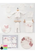 BABY KİDS COLORS Lüks Kelebek Yeni Doğan Hastane Çıkış 10'lu Zıbın Seti (KUTULU) - 1