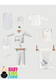 BABY KİDS COLORS Arabalı trenli 11'li hastahane çıkışı yeni doğan zıbın set - 2