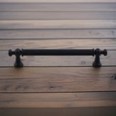 Selçuklu Siyah Metal Kulp 160 mm Mobilya Çekmece Mutfak Dolabı Dolap Kapak Kulpları Kulb Kulpu thumbnail 7