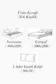 Çift Taraflı Çarşafı Lastikli Tek Kişilik Nevresim Takımı - 3