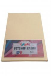 A4 Renkli Fotokopi Kağıdı Sarı 100 Lü Paket - 1