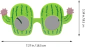 Nessiworld Kaktüs Temalı Hawaii Yaz Partisi Gözlüğü 8.5x18.5 cm - 4