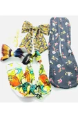 Renkli Desenli Taç Toka Bandana Set - 1