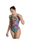 Arena Women's Arena Rose Parade Swimsuit Light Bayan Yüzücü Mayo Pembe Desenli 006640907 - 1