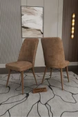 UZMHOME Retro Çam 80X130 Açılabilir Yemek Masası, Yemek Masa Takımı, 6 Kişilik Masa Sandalye - 4