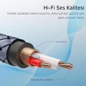 Essager Pro Series 3 Metre 3.5MM Jack to RCA Stereo Ses Sistemi Kablosu, Amfi, Hoparlör, TV Ses Sistemi Kablosu - 5