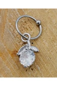 Çelik Zirkon Taşlı Piercing - 1